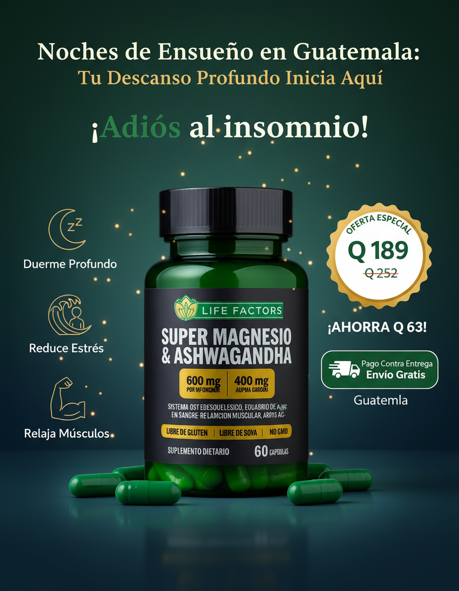 Super Magnesio & Ashwagandha Life Factors™ – Descanso, Energía y Control del Estrés