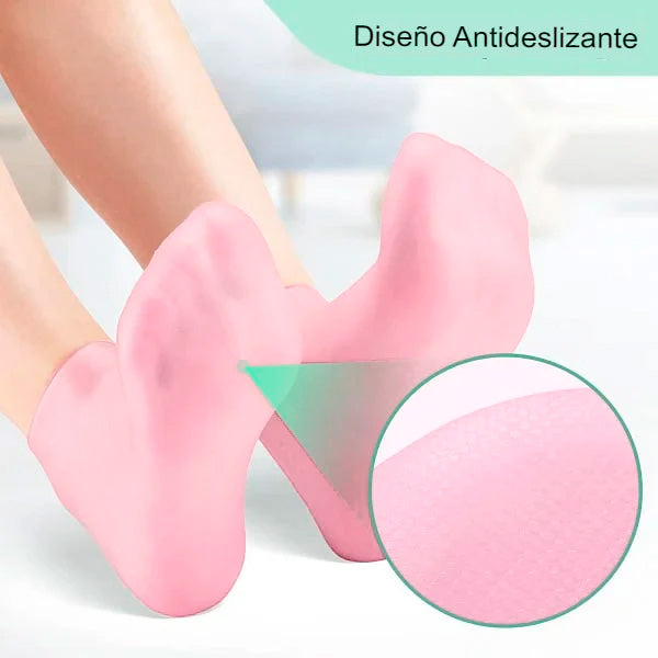 Calcetines cortos de silicona para terapia hidratantes de pies