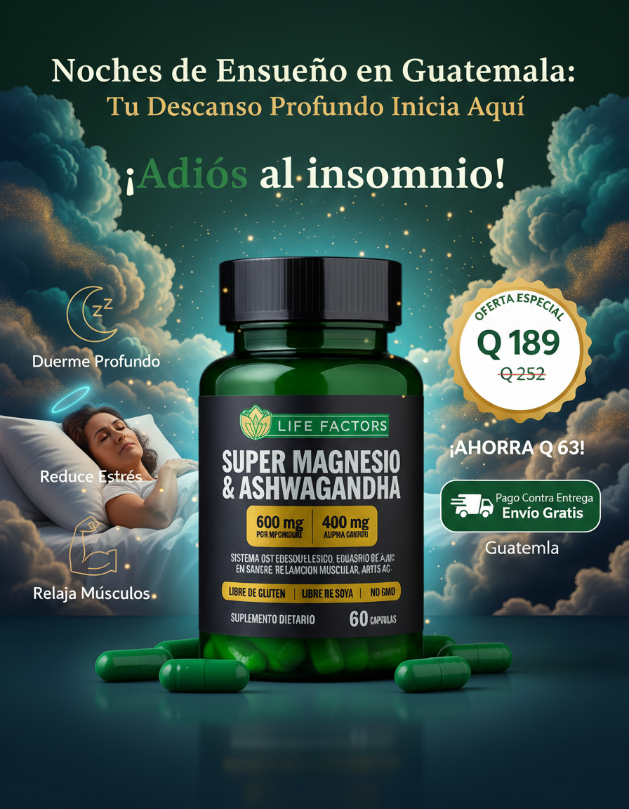 Magnesio + Ashwagandha para Dormir Rápido | Conciliá el Sueño Profundo en 10 Minutos (+40 Años)