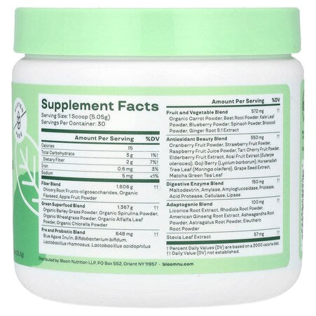 🌱 Bloom Greens & Superfoods Berry – Energía, Digestión y Bienestar en 1 Scoop
