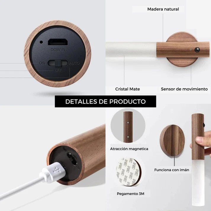 Pague 1 Lleve 2 Lámparas LED magnética de pared + OBSEQUIO