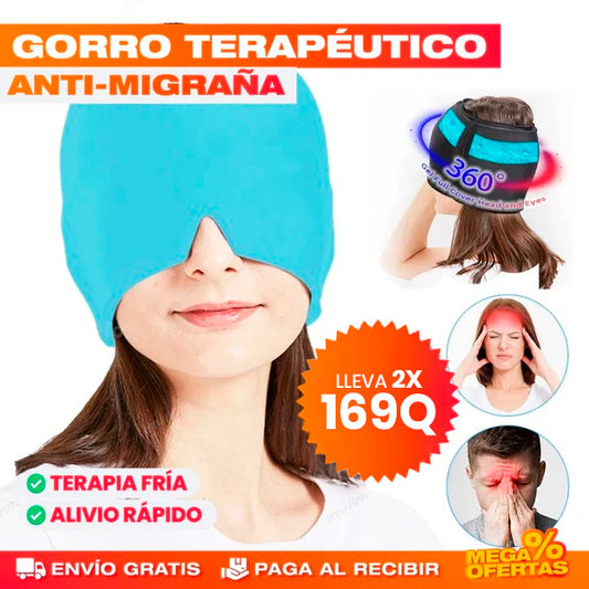 Paga 1 Lleva 2 Gorro Terapéutico para Migraña | Alivio Inmediato Frío o Calor + OBSEQUIO