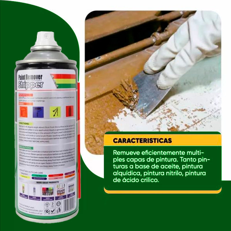 Spray Removedor de Pintura Acrílica Potente HERIOS 450 ml – Limpieza Rápida