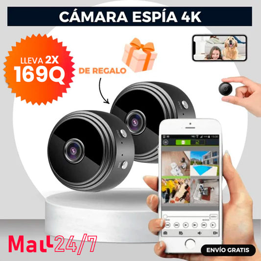 Paga 1 Lleva 2 Mini Cámara Espía Secreta | Grabación Full HD, Visión Nocturna y Detección de Movimiento + OBSEQUIO