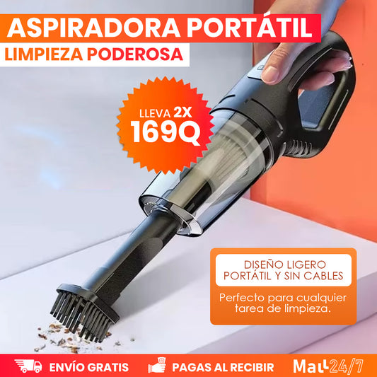 Paga 1 Lleva 2 Aspiradoras Portátiles Premium | Limpieza Rápida y Potente sin Cables – Ideal para Hogar y Auto+ REGALO