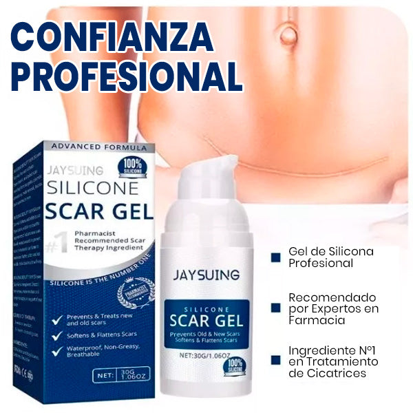 GEL DE SILICONA PARA CICATRICES ESTRÍAS QUELOIDES QUEMADURAS