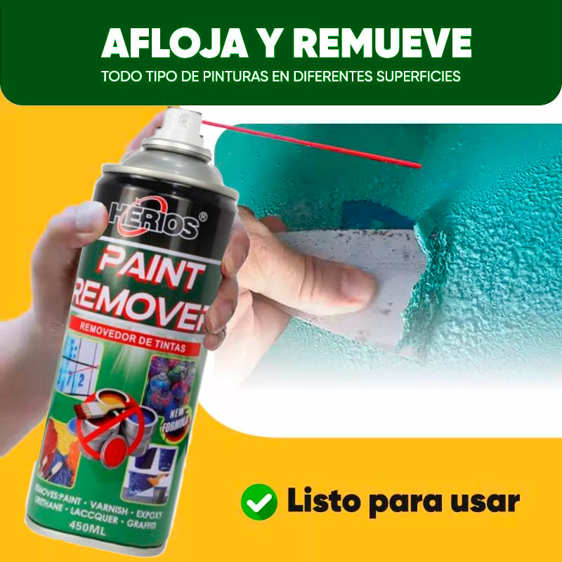 Spray Removedor de Pintura Acrílica Potente HERIOS 450 ml – Limpieza Rápida
