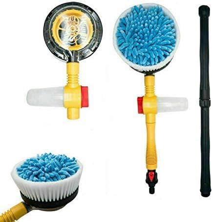 Cepillo de Lavado de Autos Giratorio | Alta Presión, Manguera Extensible y Multiusos + REGALO