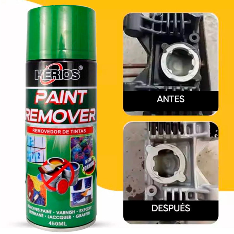 Spray Removedor de Pintura Acrílica Potente HERIOS 450 ml – Limpieza Rápida