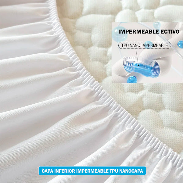 Cubre Colchón Impermeable Antibacterial | Protección y Confort Total