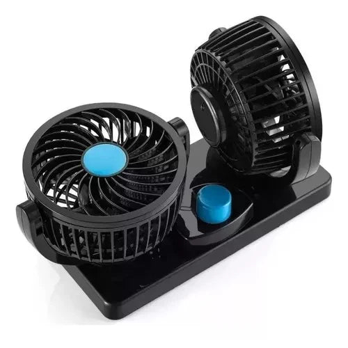Ventilador Doble para Carro 360° | Potente y Silencioso