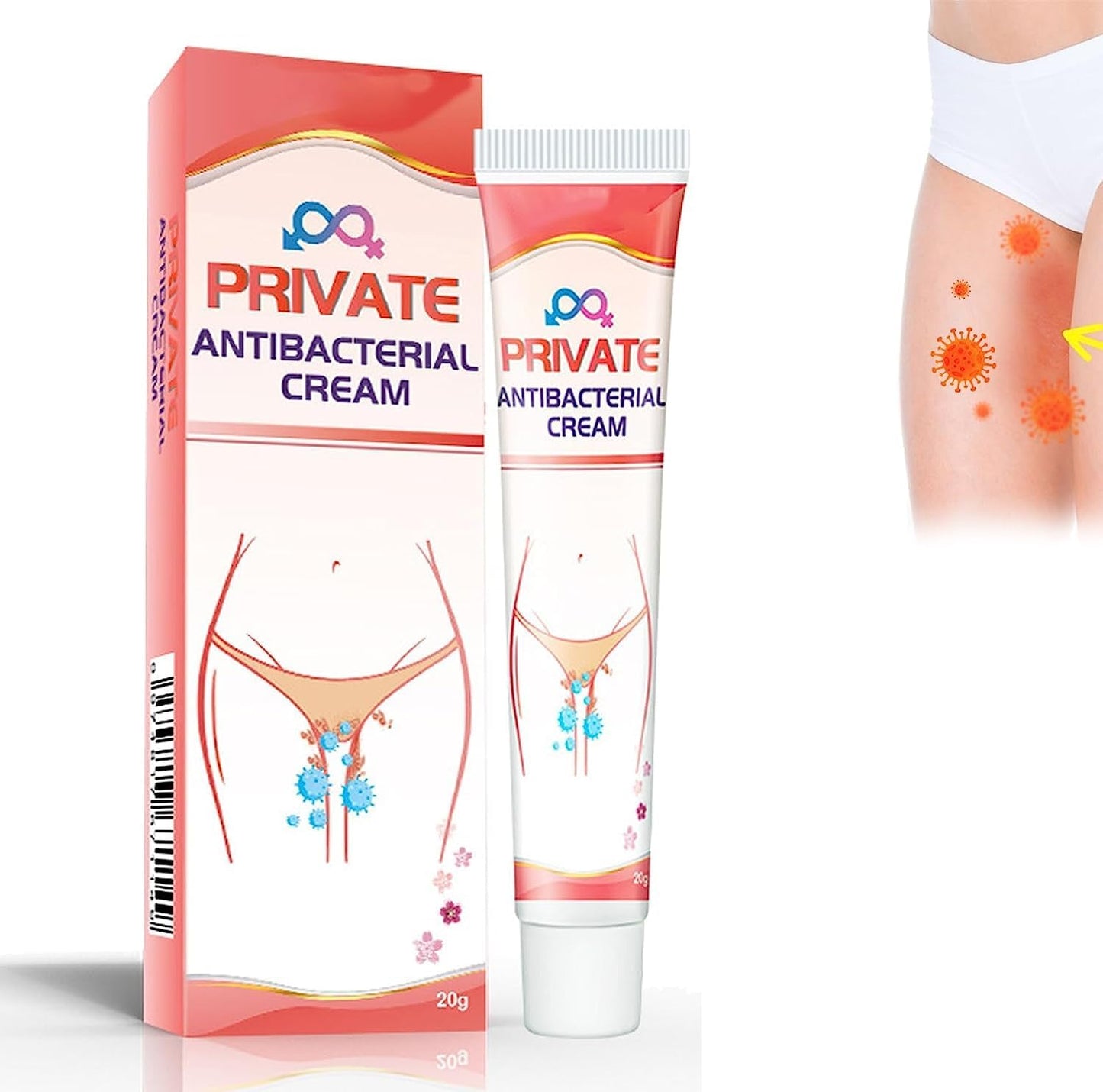 Crema Antibacterial Íntima Dermxpert | Alivia Picazón, Hongos y Ardor – Apta para Mujeres y Hombres