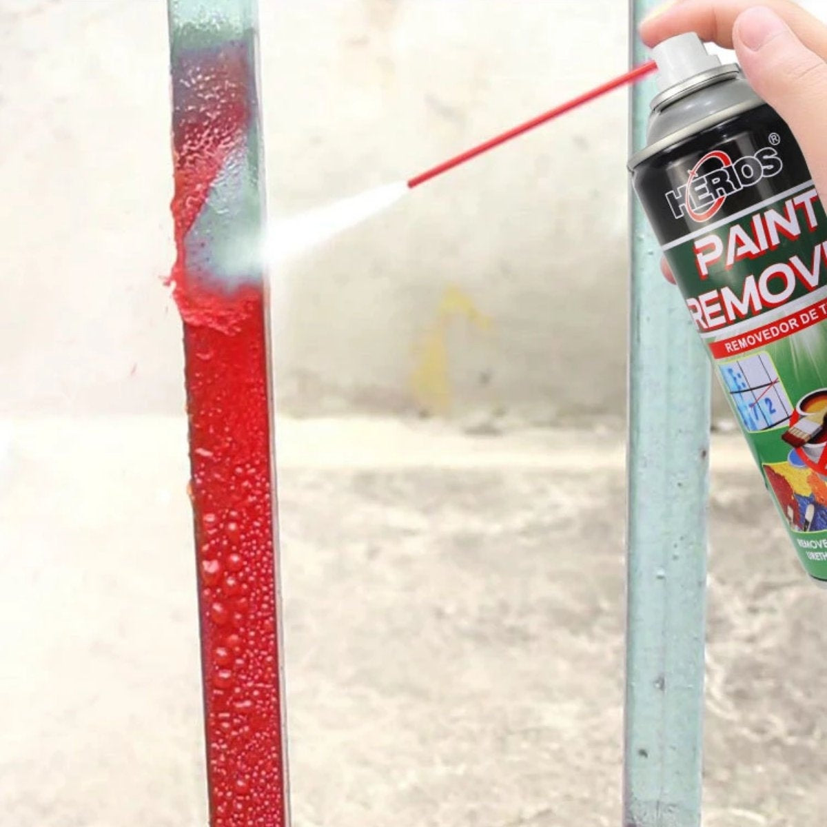 Spray Removedor de Pintura Acrílica Potente HERIOS 450 ml – Limpieza Rápida