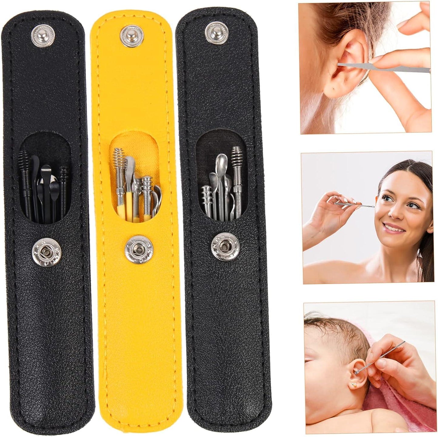 Limpiador de Oídos Profesional de Acero Inoxidable | Kit 6 en 1 Anticerumen Seguro y Reutilizable + Envío GRATIS