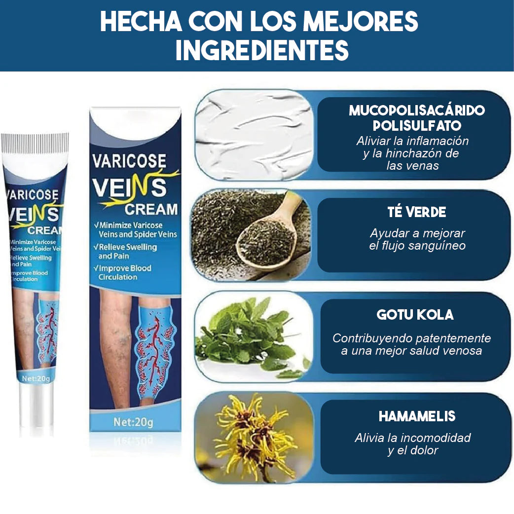Page 1 Lleve 2 VEINS– Gel Alivio Venas y Várices 20g + REGALO