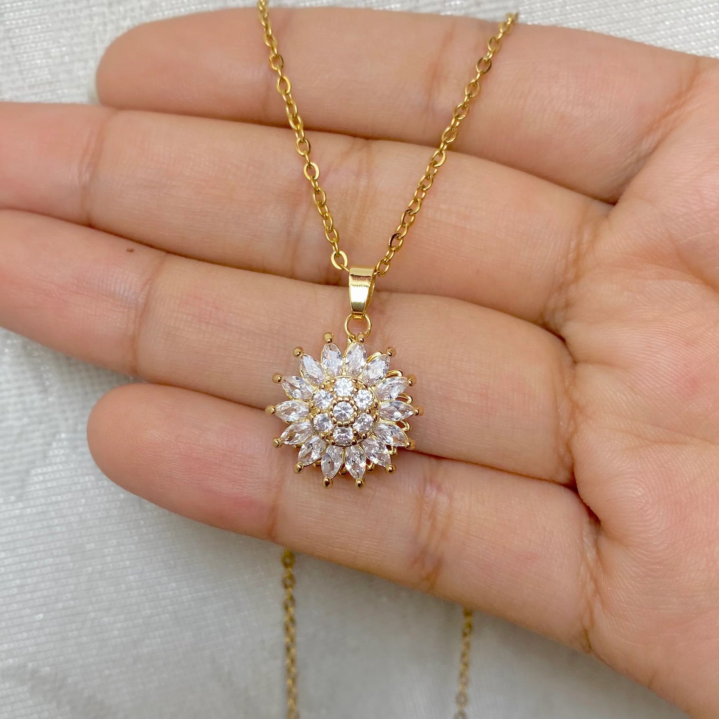 Collar de Girasol Giratorio + REGALO
