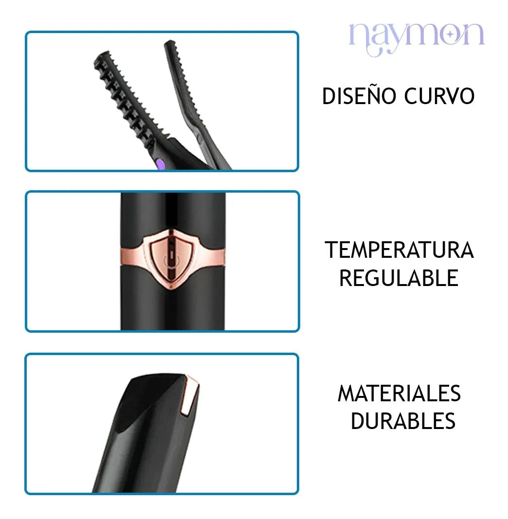 Rizador de Pestañas Eléctrico Térmico Recargable | Curva Perfecta y Duradera