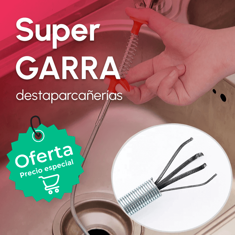 Super Garra Destapacañerías + envío GRATIS