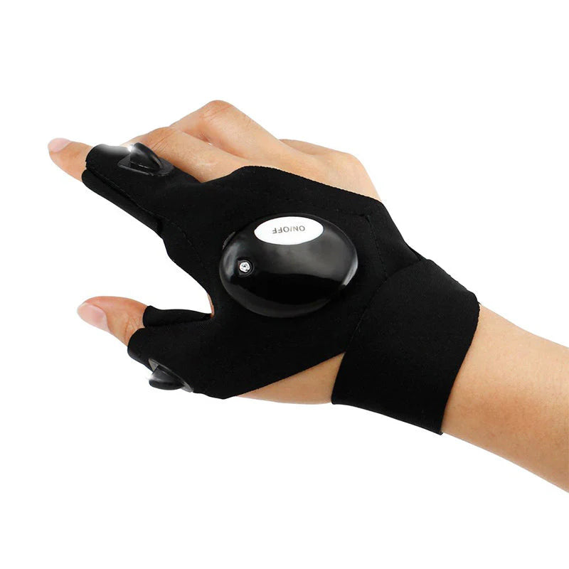 Pague 1 Lleve 2 Guantes con Luz LED Multipropósito – Ideal para Reparaciones, Pesca, Camping y Emergencias