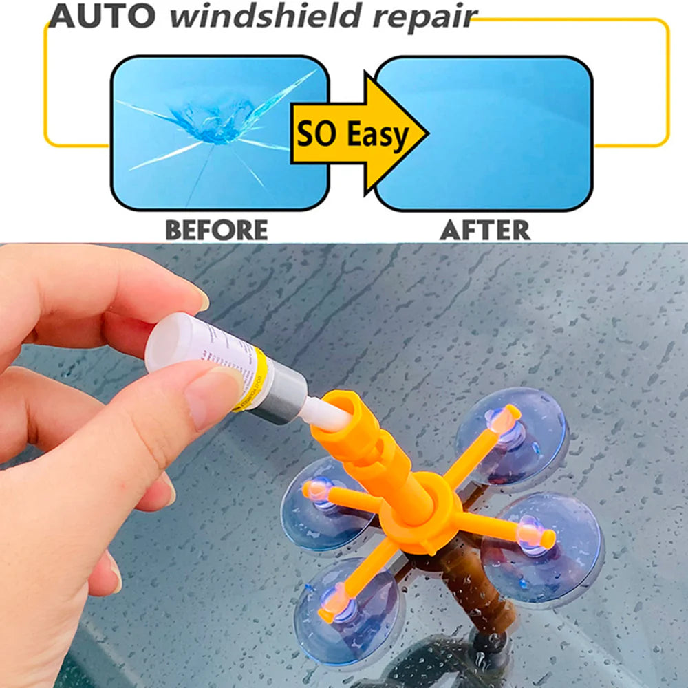 Kit Reparador de Cristales para Autos – Arregla Rayones y Grietas en Minutos