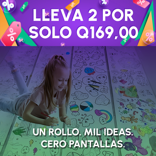 Rollo de Dibujo para Niños | Papel para Pintar, Colorear y Crear Sin Límites + REGALO