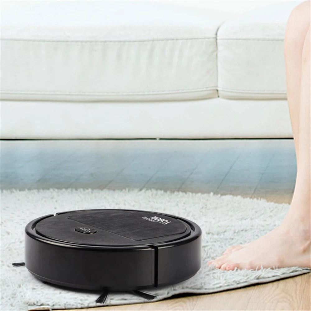 Robot Aspirador Inteligente Silencioso | Succión Potente 1499PA para Alfombra y Piso – Automático y Compacto