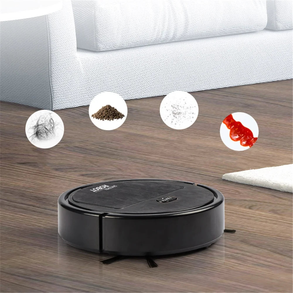 Robot Aspirador Inteligente Silencioso | Succión Potente 1499PA para Alfombra y Piso – Automático y Compacto