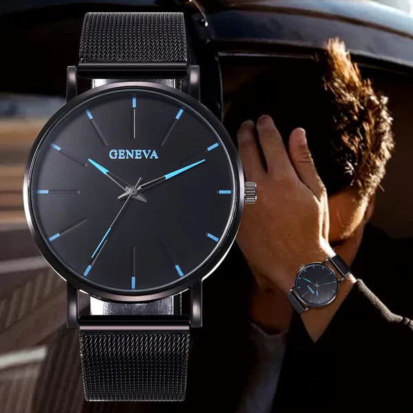 Reloj GENEVA con pulsera de cuarzo + REGALO