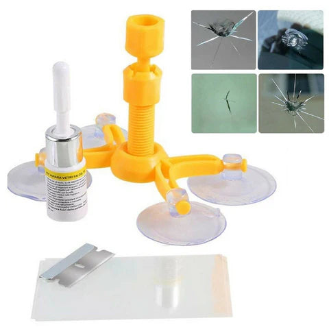 Kit Reparador de Cristales para Autos – Arregla Rayones y Grietas en Minutos