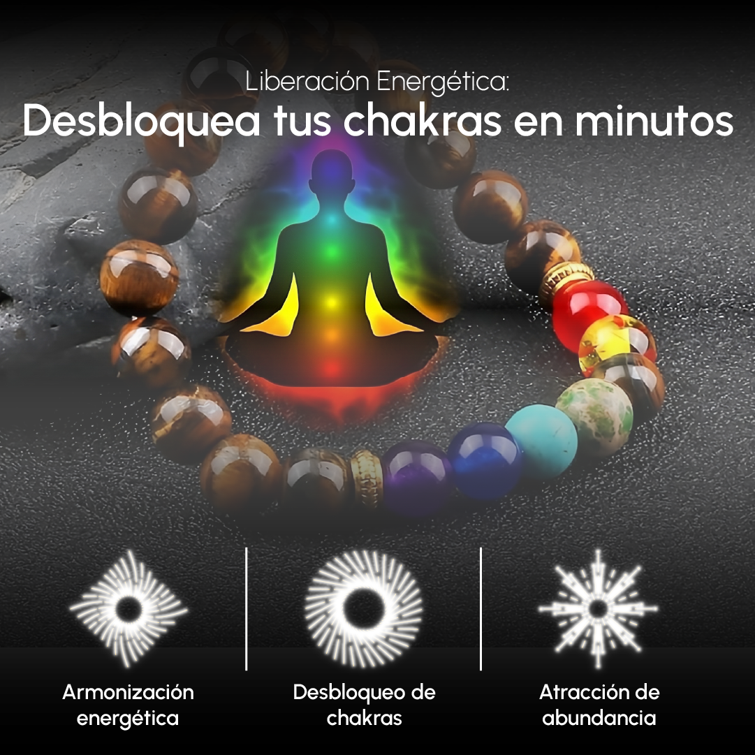 Pulsera 7 chakras Original 🧘🏽♀️Equilibra energía