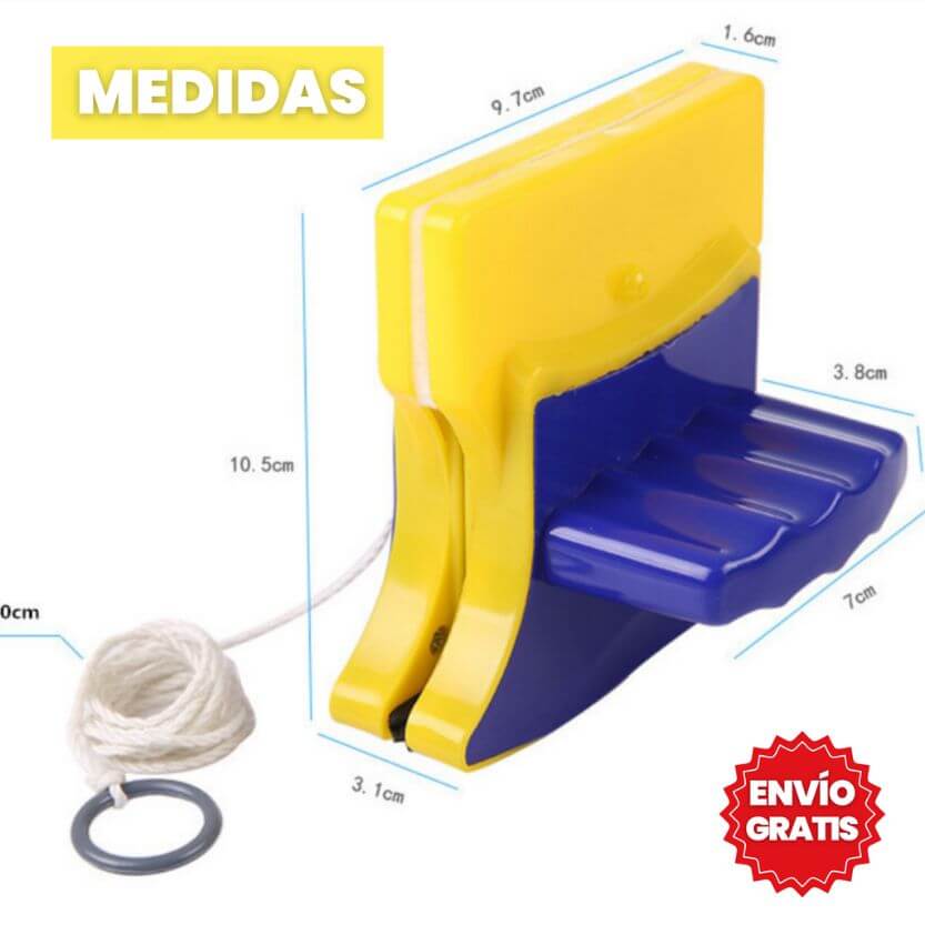 LIMPIA VIDRIOS MAGNÉTICO EFECTO RELUCIENTE + OBSEQUIO