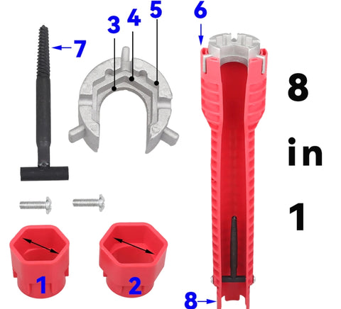 Llave multifuncional 8 en 1 + Envío GRATIS