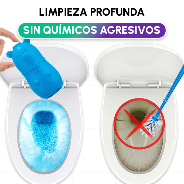 Pack x4 Limpiadores de inodoro Oso Azul + Envío GRATIS