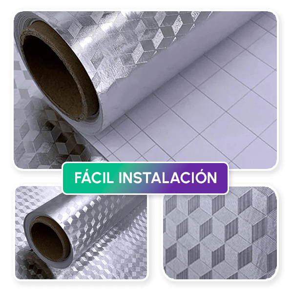 PAGA 1 LLEVE 3 ROLLOS DE PAPEL DE ALUMINIO ADHESIVO + REGALO