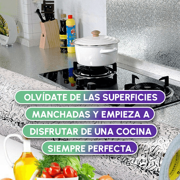 PAGA 1 LLEVE 3 ROLLOS DE PAPEL DE ALUMINIO ADHESIVO + REGALO