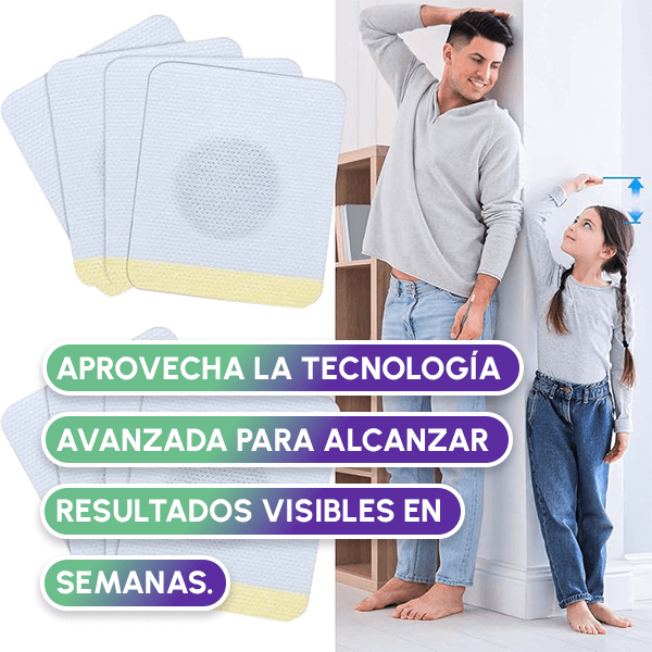 Parches de Crecimiento Natural para Aumentar Estatura Hasta 5 CM | Sin Cirugía ni Dolor + REGALO
