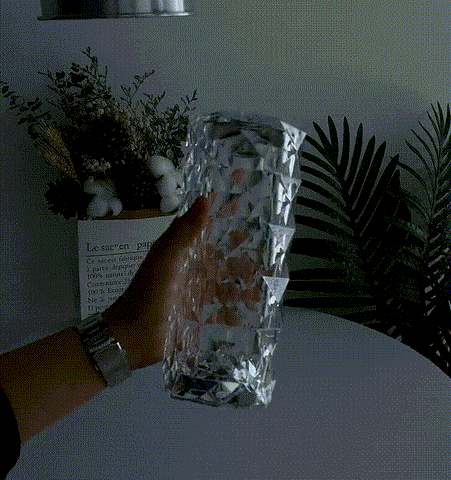 Lámpara LED Decorativa Efecto Cristal – 16 Colores, Recargable y con Control Remoto 💎