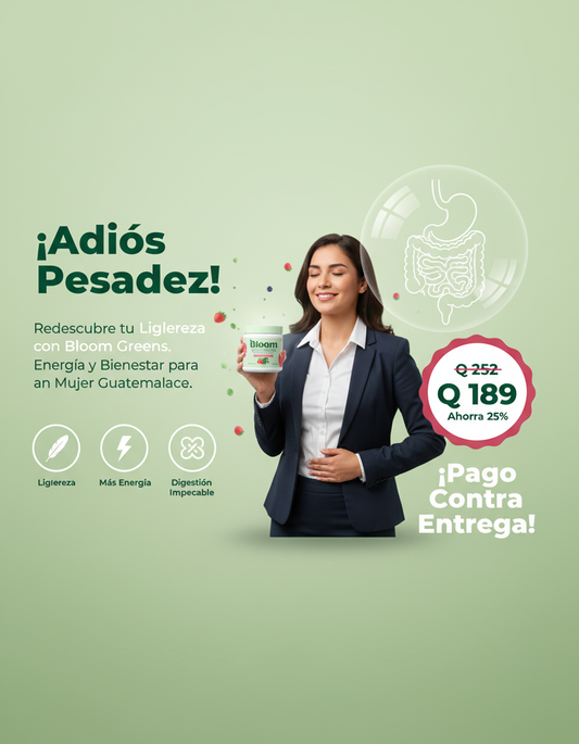 Bloom Greens Berry | Adiós Inflamación y Estreñimiento 🌱✨