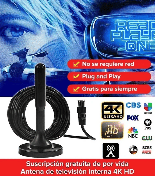 Antena TDT | TV Digital Ultra HD | Canales Gratis + REGALO