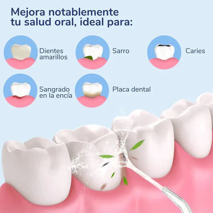 limpieza profunda con Irrigador bucal portátil + REGALO