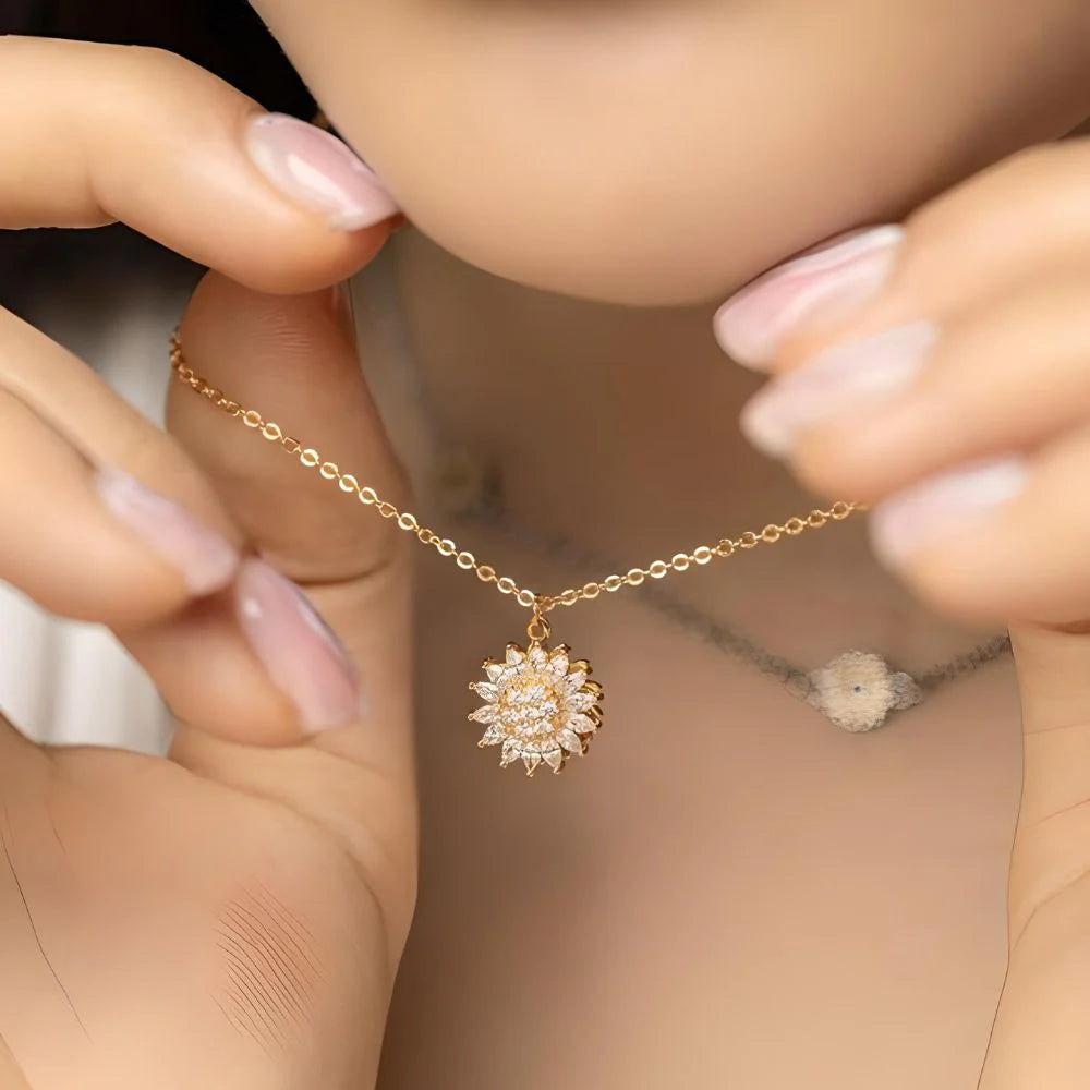 Collar de Girasol Giratorio + REGALO