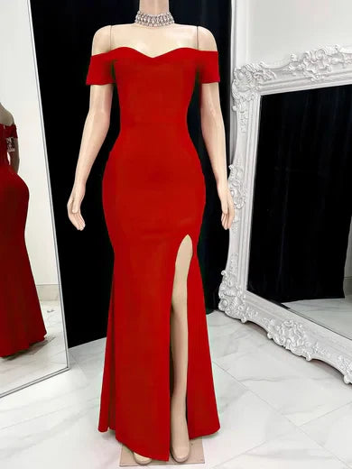 Vestido Elegante de Noche – Blanco, Rojo y Negro | Estilo Sofisticado