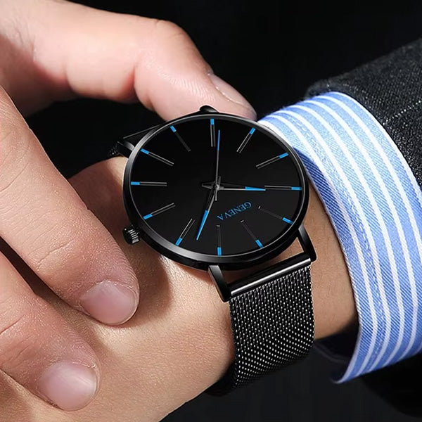 Reloj GENEVA con pulsera de cuarzo + REGALO