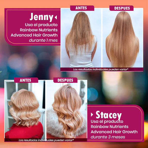 Rainbow Nutrients™ – Recupera tu Cabello Perdido y Hazlo Crecer Fuerte y Abundante