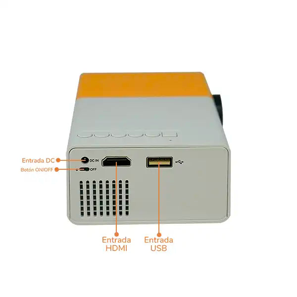 Proyector Portátil LED YG300 | Cine en Casa con Tu Celular o Consola | Full HD Hasta 60” + Envío GRATIS