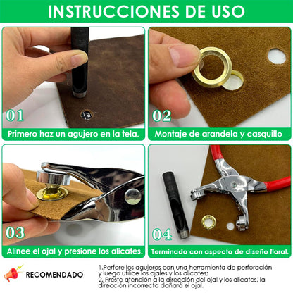 Juego de Botones con Alicates – Kit para Reparar y Personalizar Ropa Fácilmente