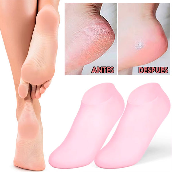 Calcetines cortos de silicona para terapia hidratantes de pies