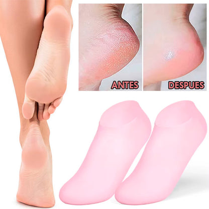 Calcetines cortos de silicona para terapia hidratantes de pies