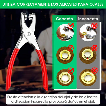 Juego de Botones con Alicates – Kit para Reparar y Personalizar Ropa Fácilmente