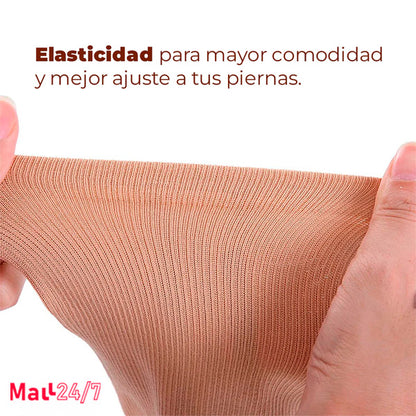 Medias de Compresión con Cierre | Alivio para Piernas Cansadas y Mejor Circulación